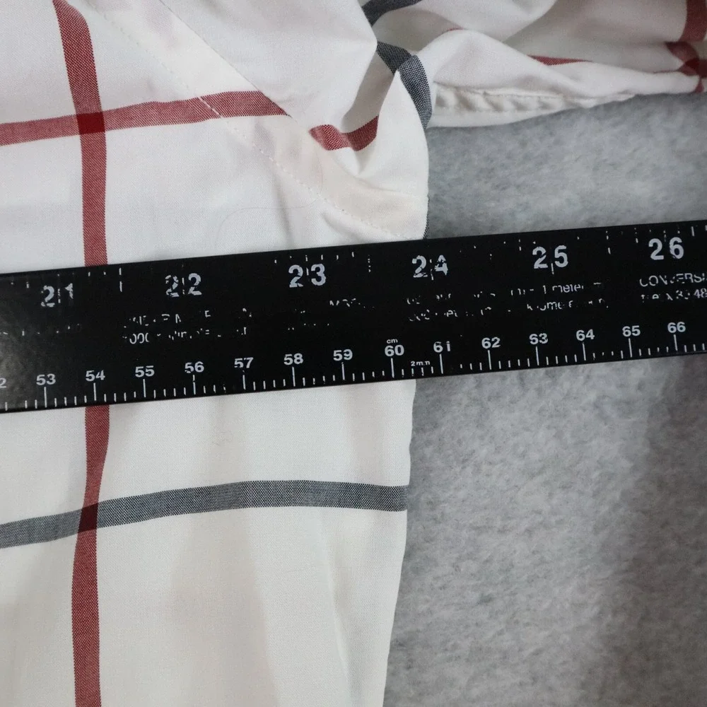 Banana Republic Shirt Mens Large Camden Fit Casual Button Up White Long Sleeve‎